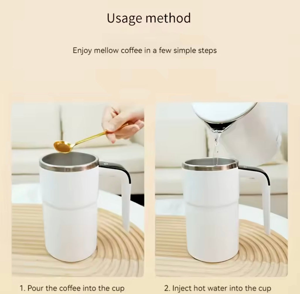 LuxeMix™ Smart Self-Stirring Temperature Display Mug