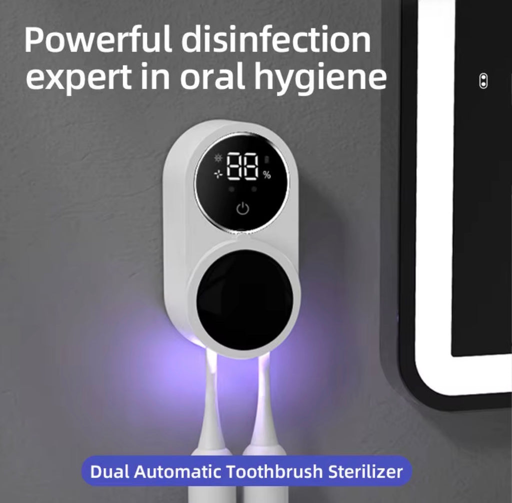 Rechargeable UV Toothbrush Sanitizer & Holder
