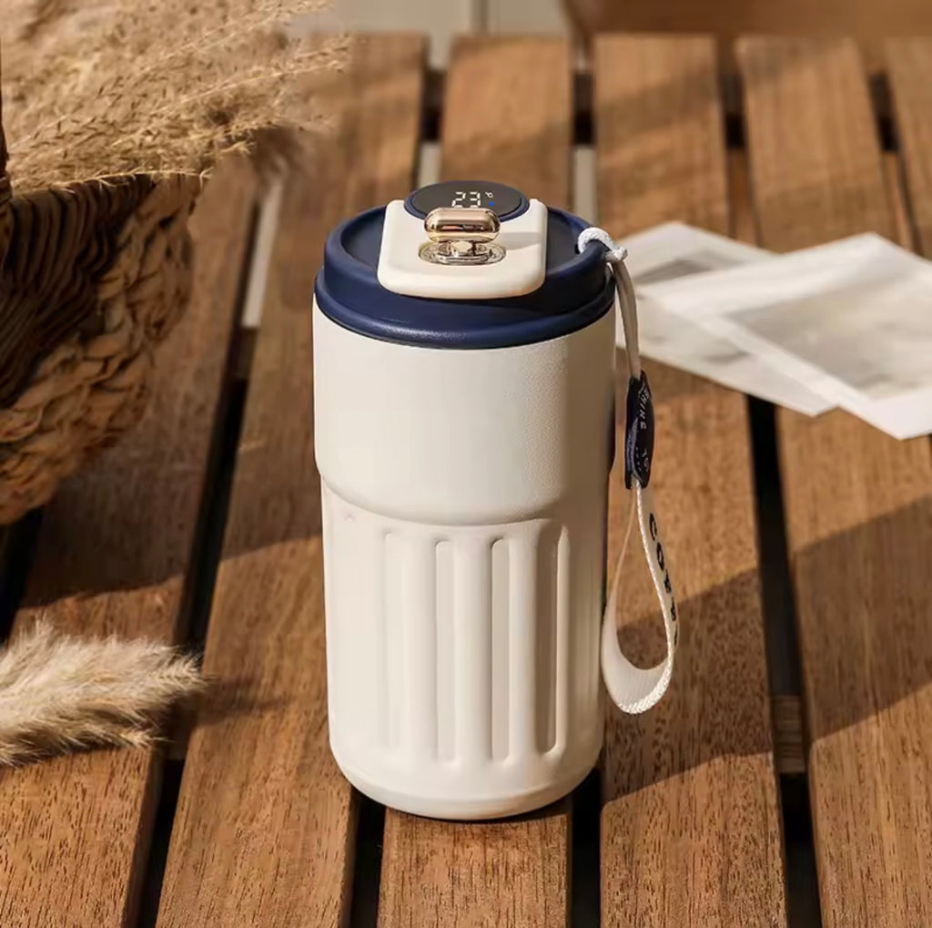 Smart Temperature Display Travel Mug | 450ml Insulated Coffee Cup
