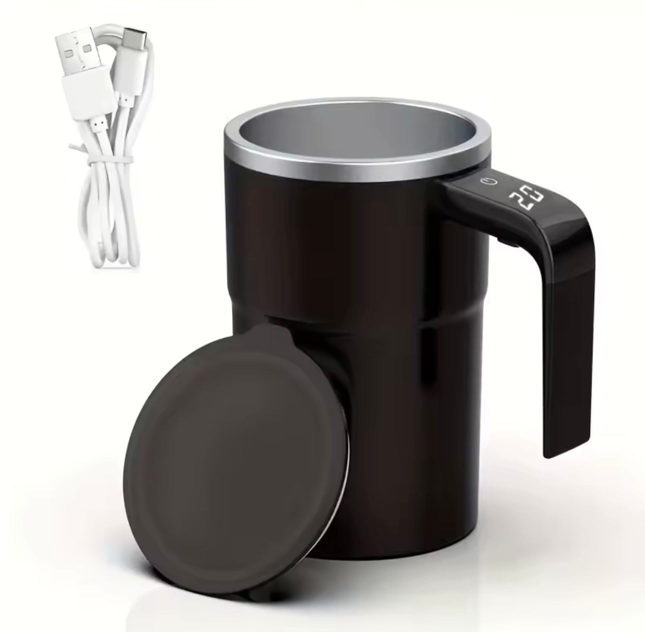 LuxeMix™ Smart Self-Stirring Temperature Display Mug