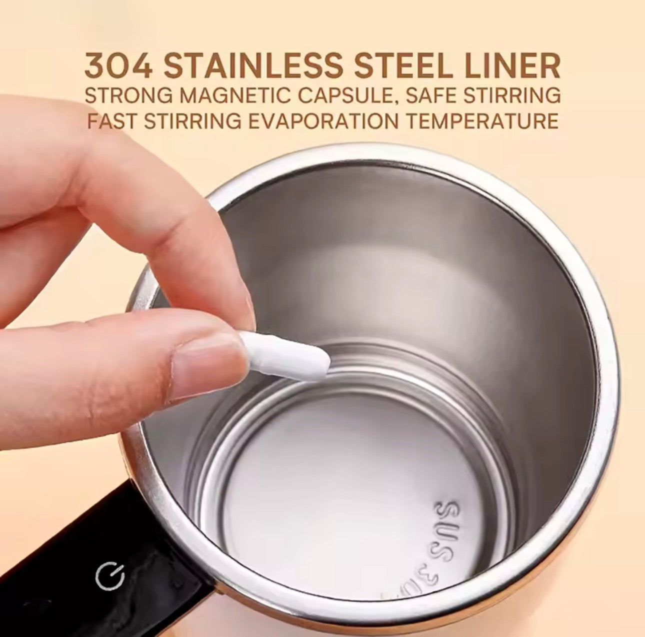 LuxeMix™ Smart Self-Stirring Temperature Display Mug
