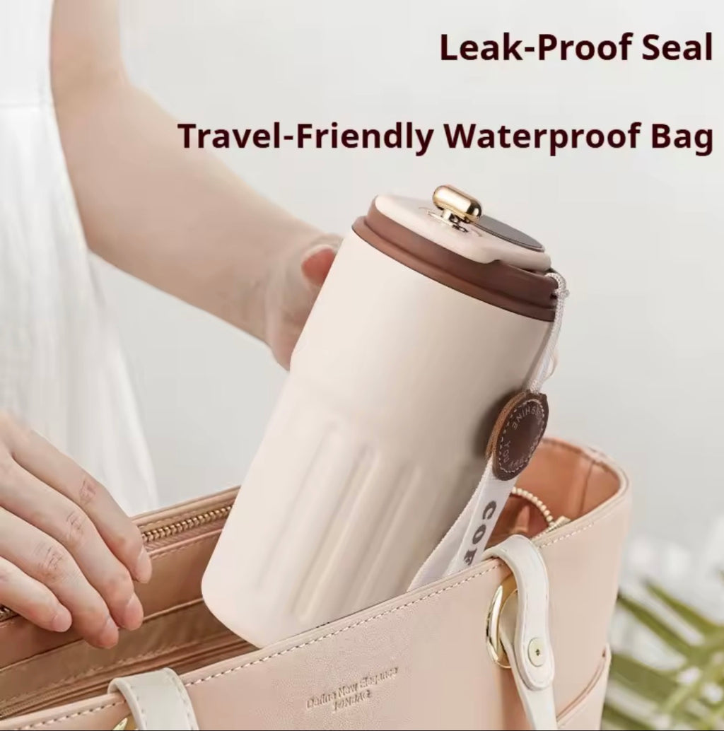 Smart Temperature Display Travel Mug | 450ml Insulated Coffee Cup
