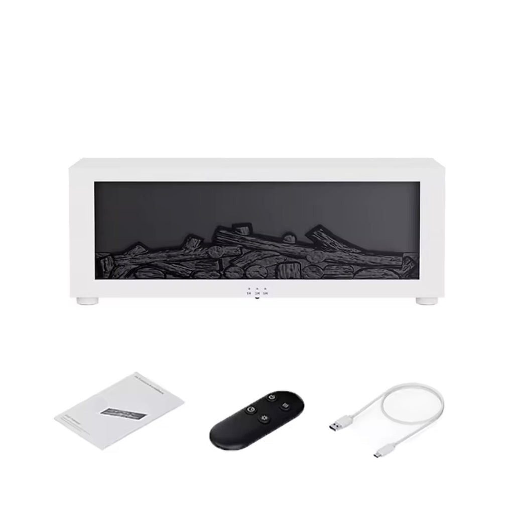 Flame Aroma Humidifier – LED Fireplace Essential Oil Diffuser