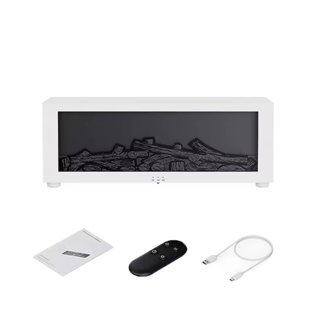 Flame Aroma Humidifier – LED Fireplace Essential Oil Diffuser