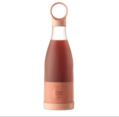 LuxeNova™ Ribbed Portable Blender – 450ML USB Rechargeable